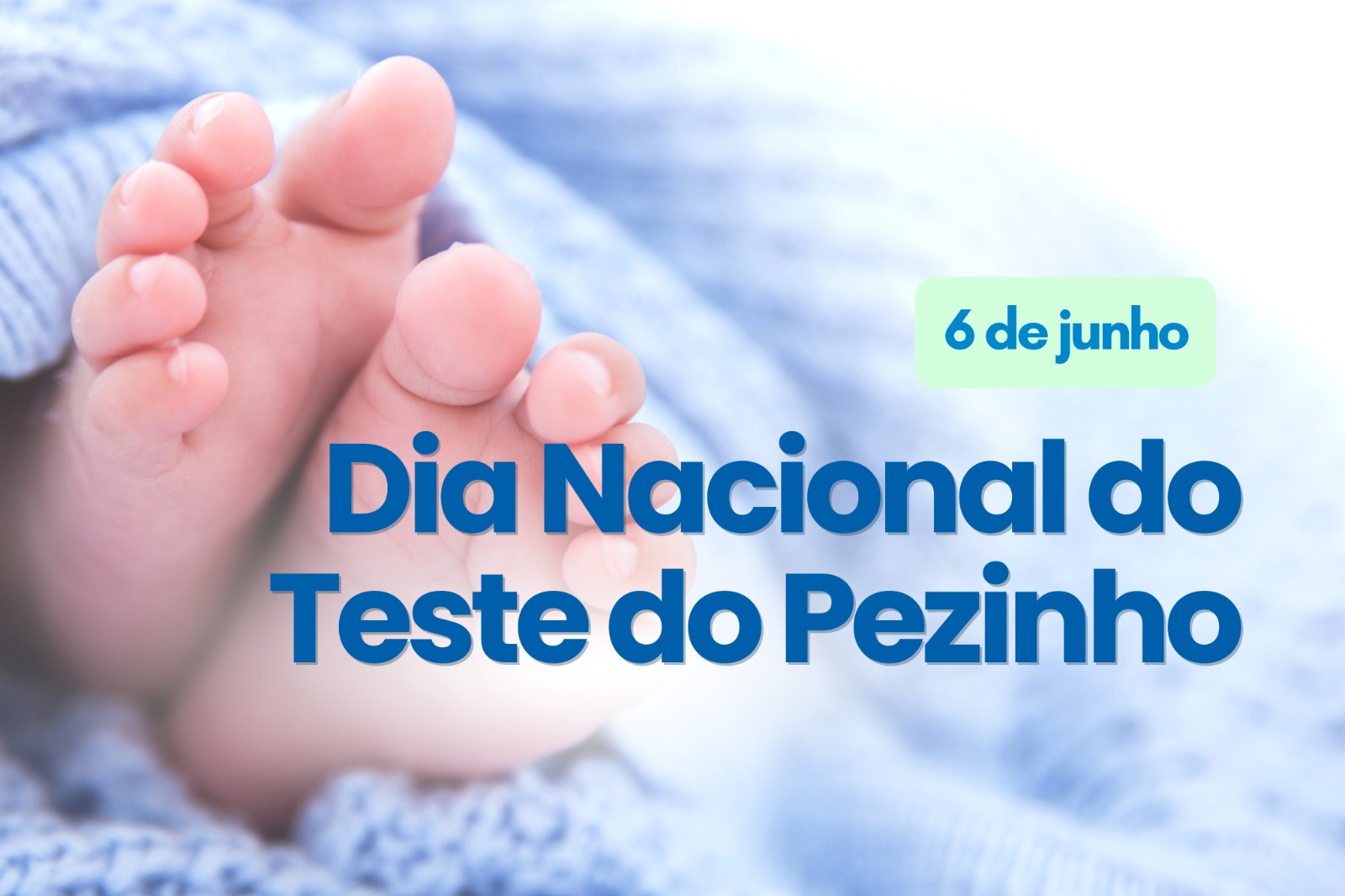 banner do dia nacional do teste do pezinho